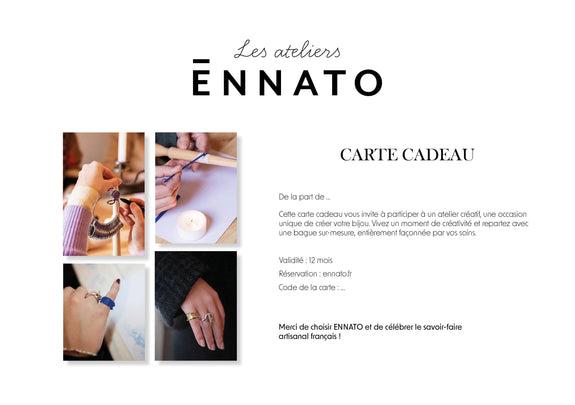 Carte Cadeau Ateliers Bagues
