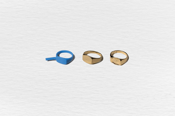 Kit chevalière empreinte n°2 - rectangulaire